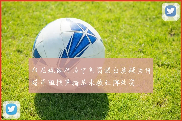 印尼媒体对马宁判罚提出质疑为何塔辛阻挡罗梅尼未被红牌处罚